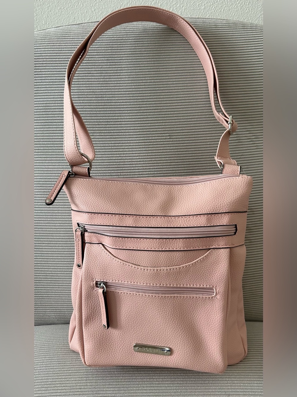Rosetti Aria Crossbody Bag in a light pink/blush hue